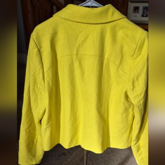 MAEVE by Anthropologie Cropped Yellow Double Breasted Blazer - Picture 5 of 9